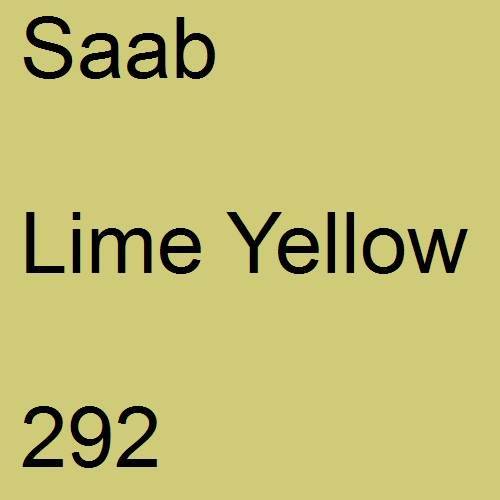 Saab, Lime Yellow, 292.